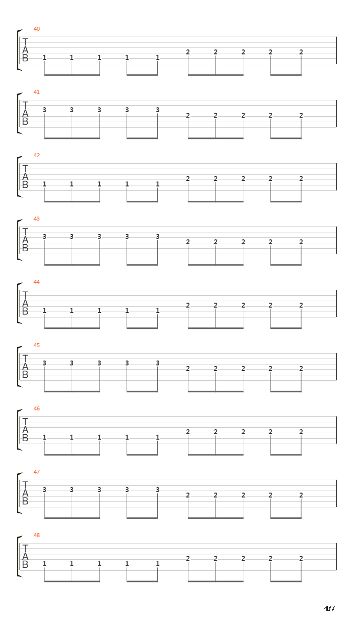 Regression To The Mean吉他谱