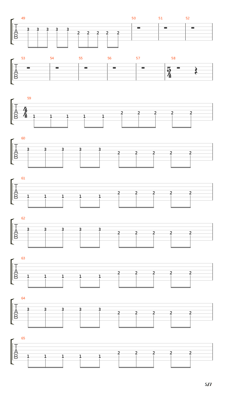 Regression To The Mean吉他谱