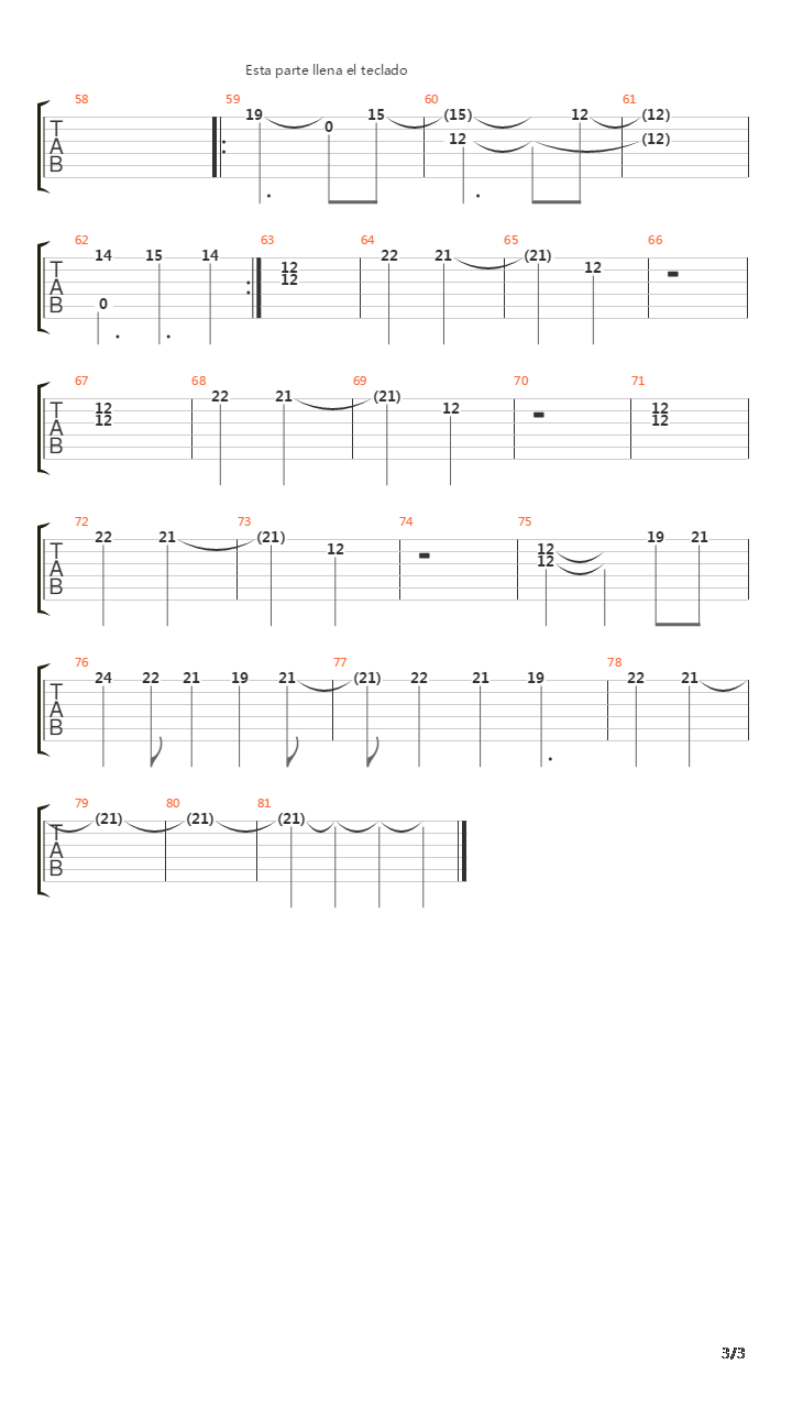 Hechizo吉他谱