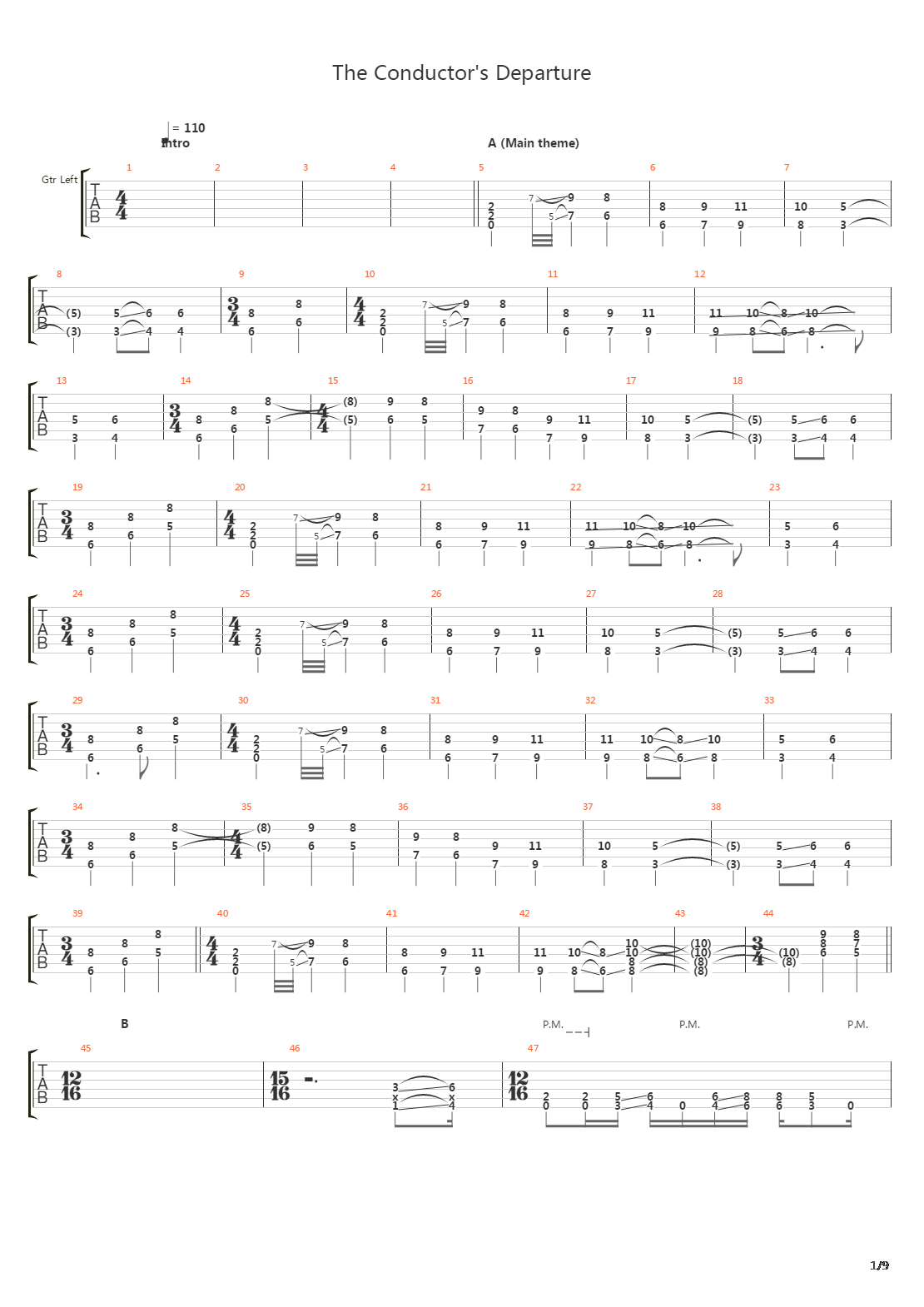 The Conductors Departure吉他谱