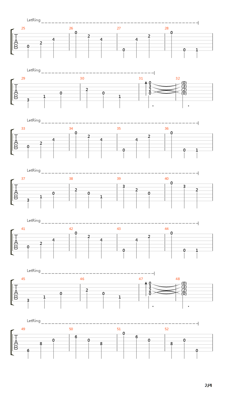 Falling In Line吉他谱