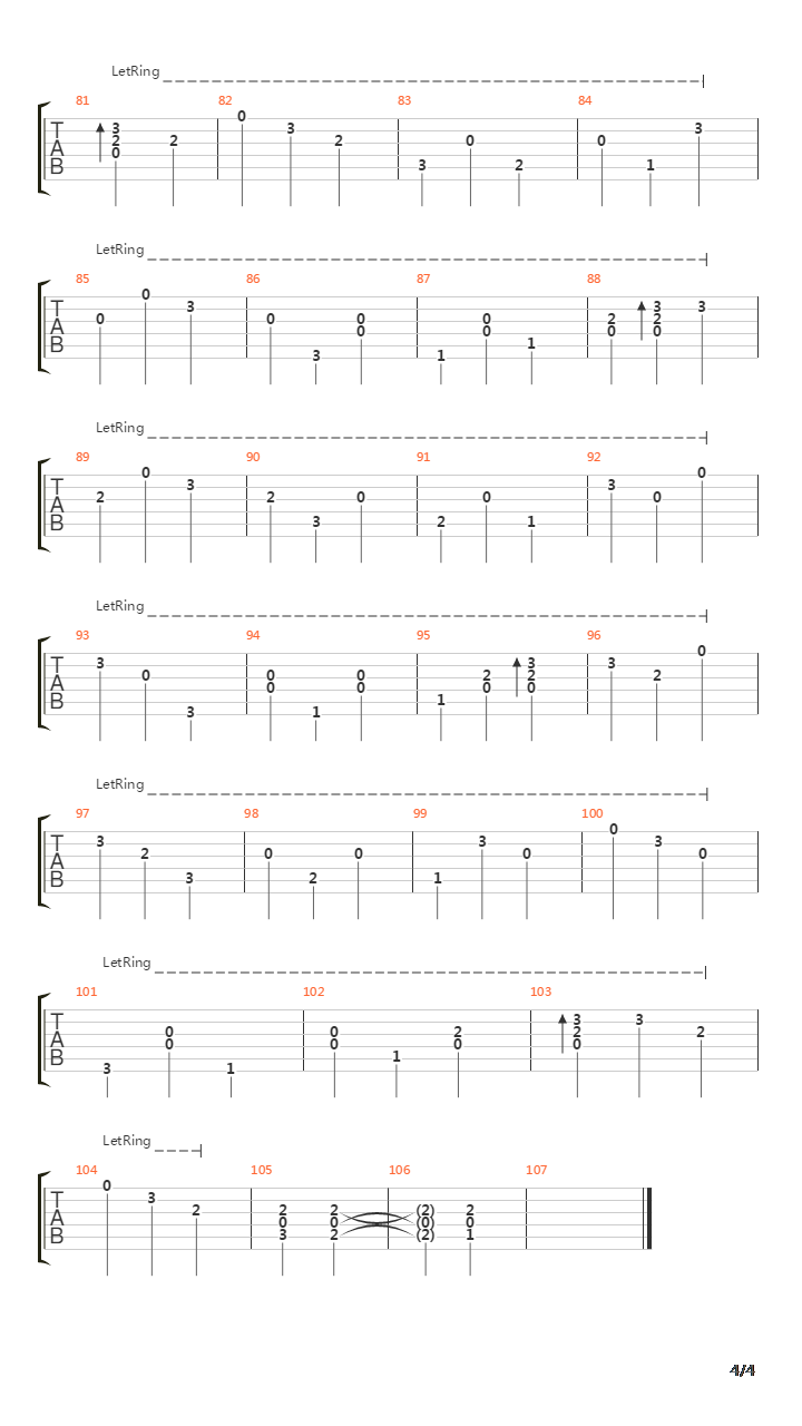 Falling In Line吉他谱