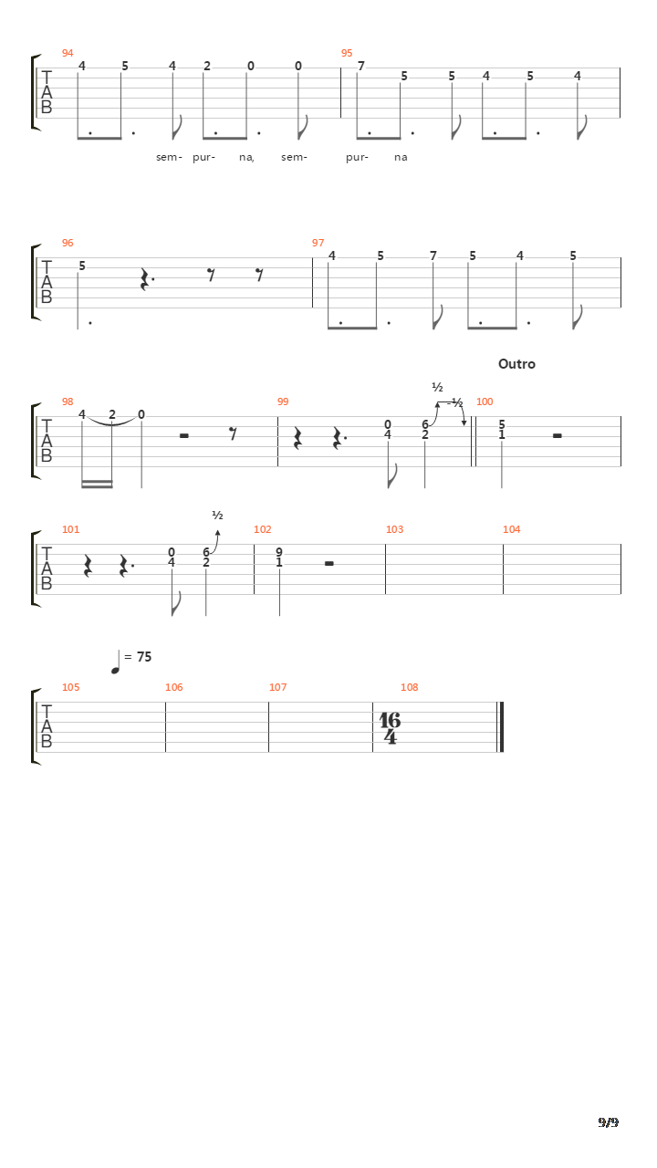 Sempurna吉他谱