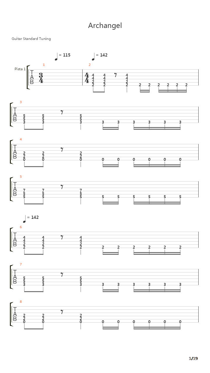 Archangel吉他谱