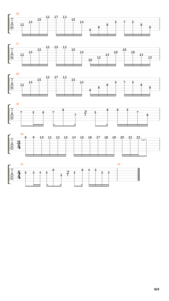 Chamaleon Carnival吉他谱