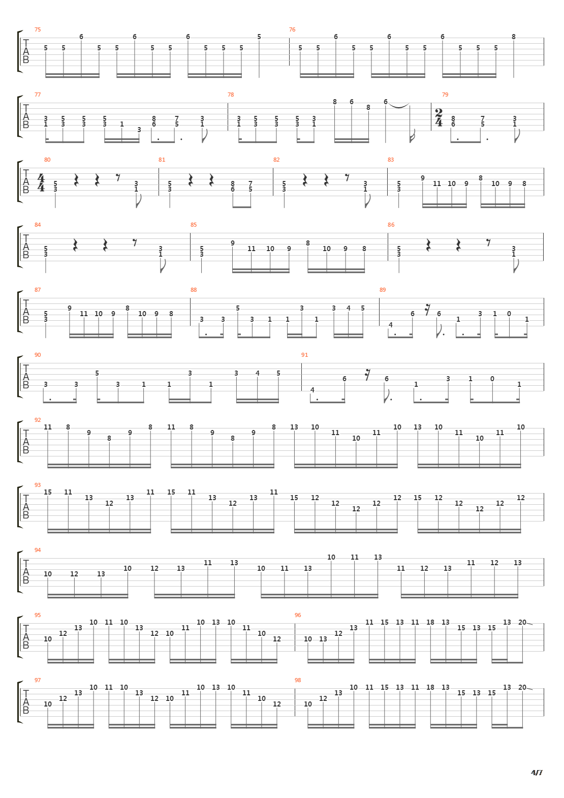 Chameleon Carnival吉他谱