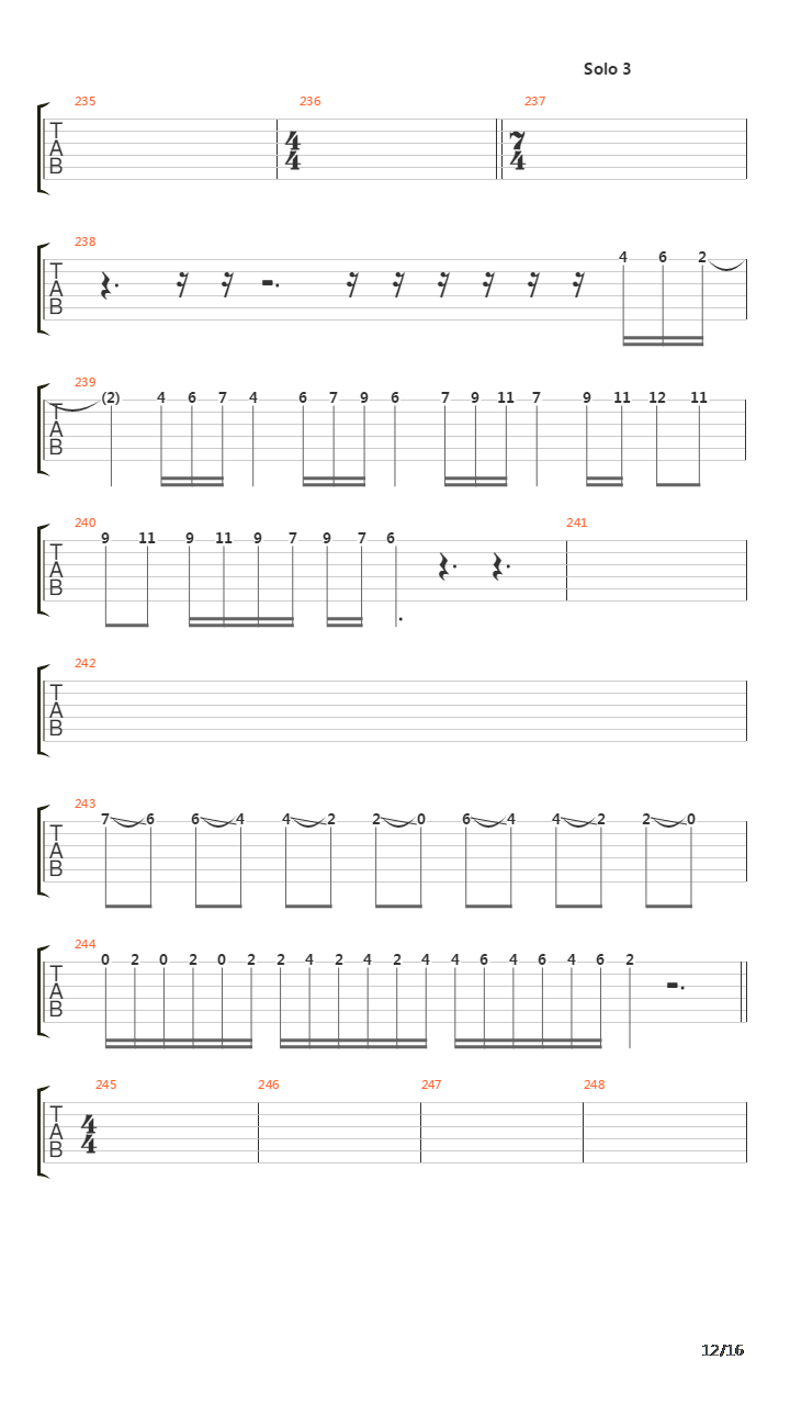 Extension Of The Wish吉他谱