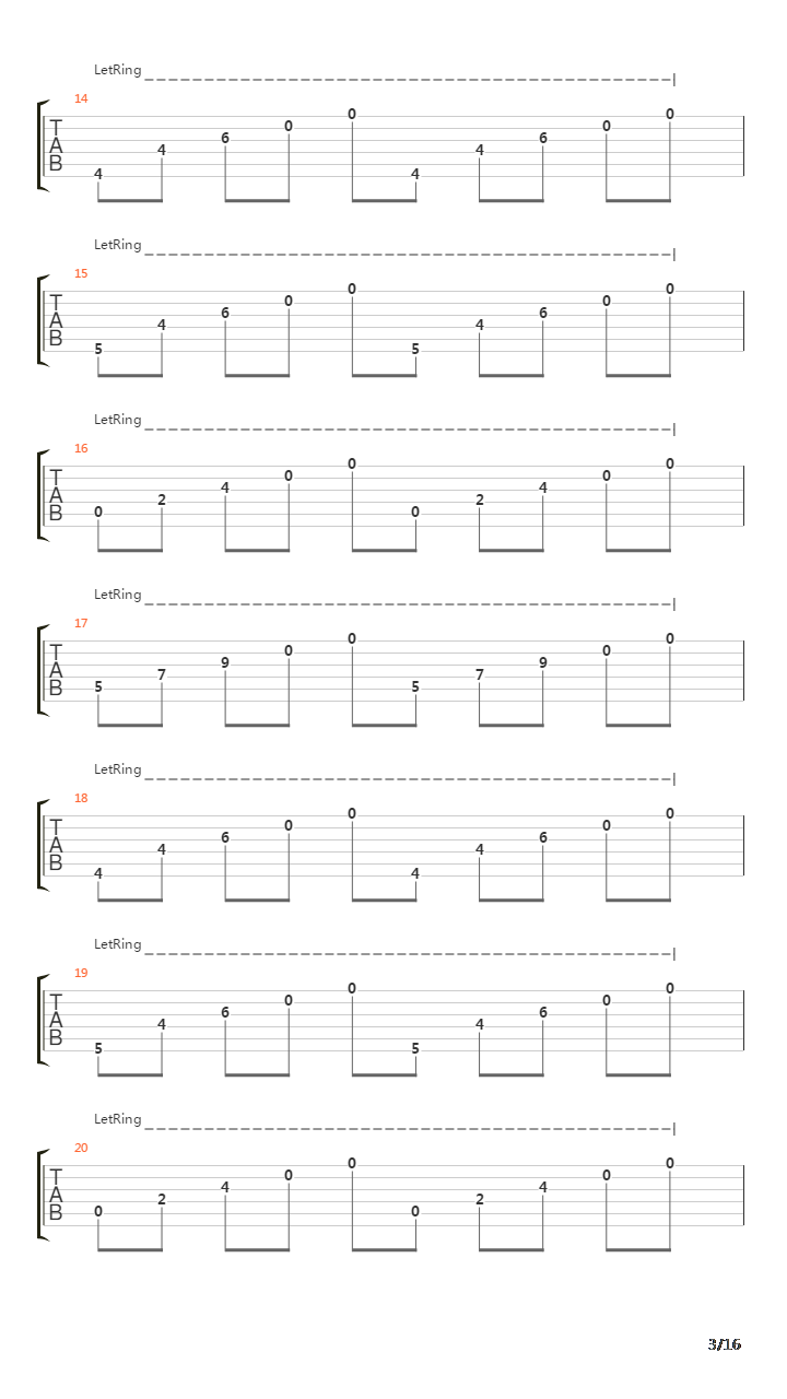 Extension Of The Wish吉他谱