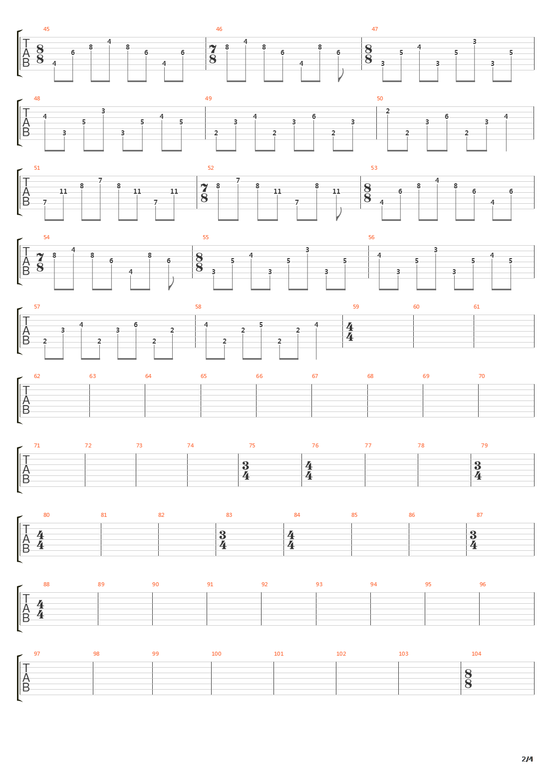 The Cage Of Me吉他谱