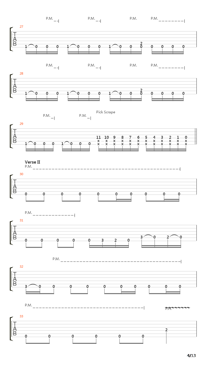 Bleed吉他谱