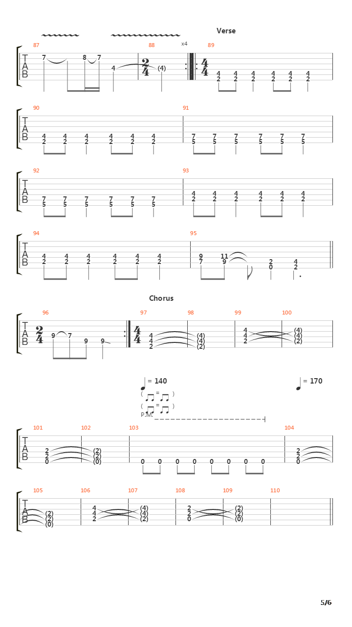 Gorgon吉他谱