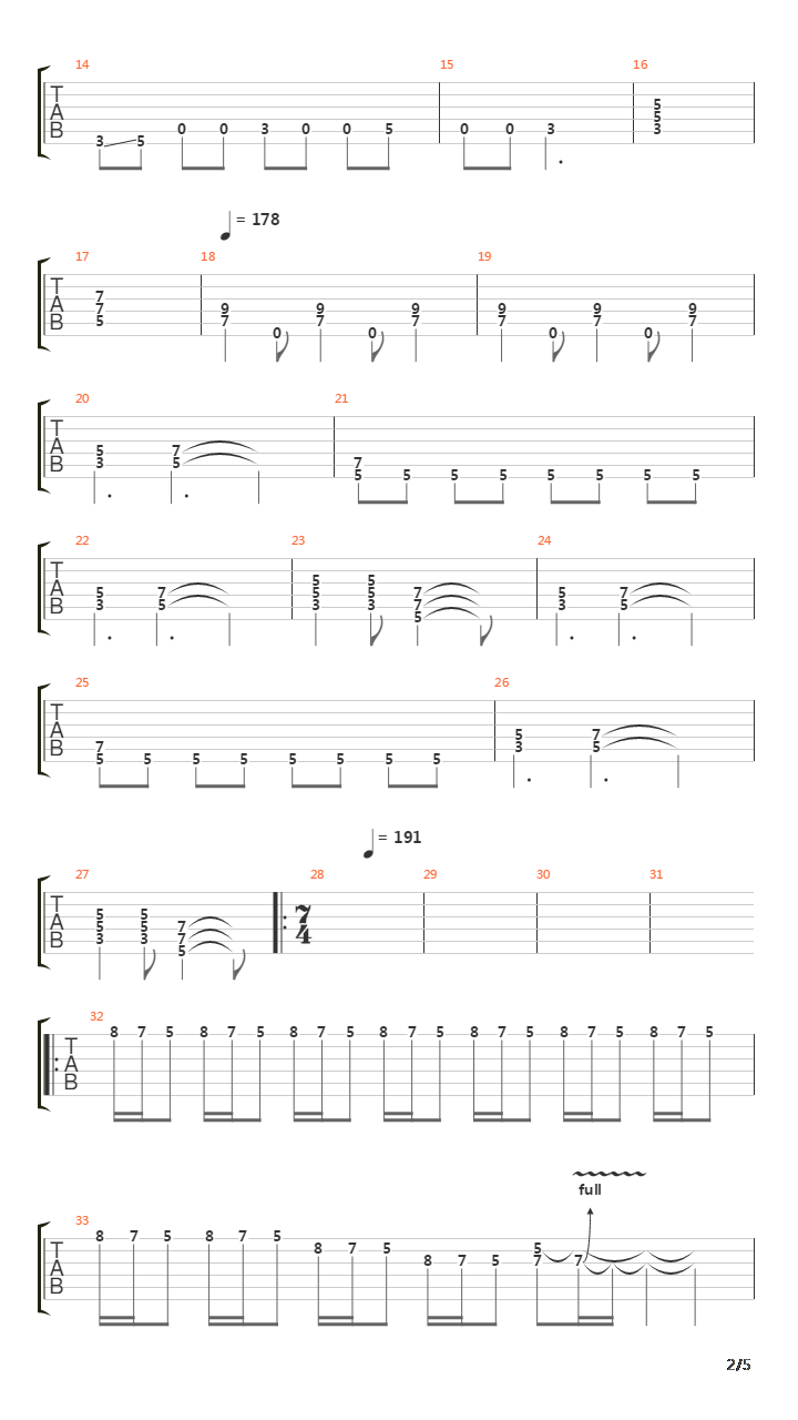 Rocker吉他谱