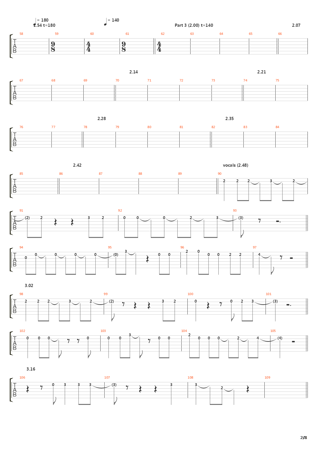 Kung Bore吉他谱