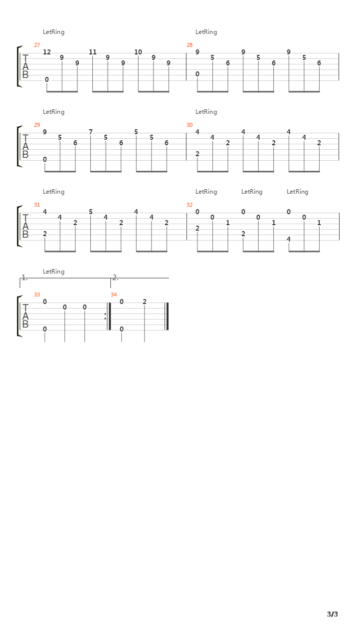 Spanish Ballad吉他谱