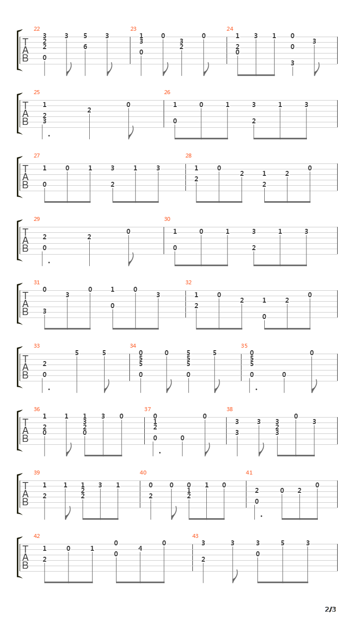 Tarrantella吉他谱