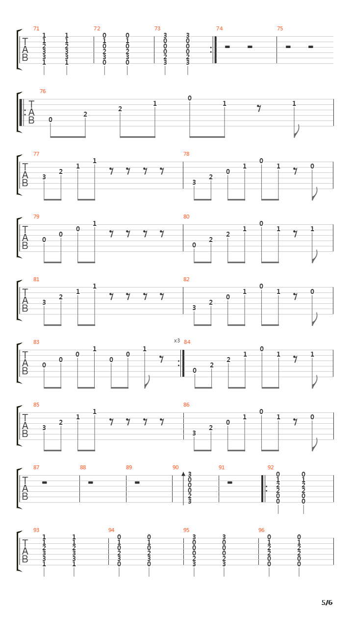 Puistossa吉他谱
