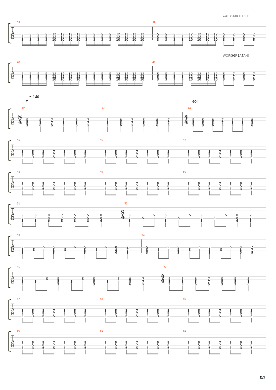 Inner War吉他谱