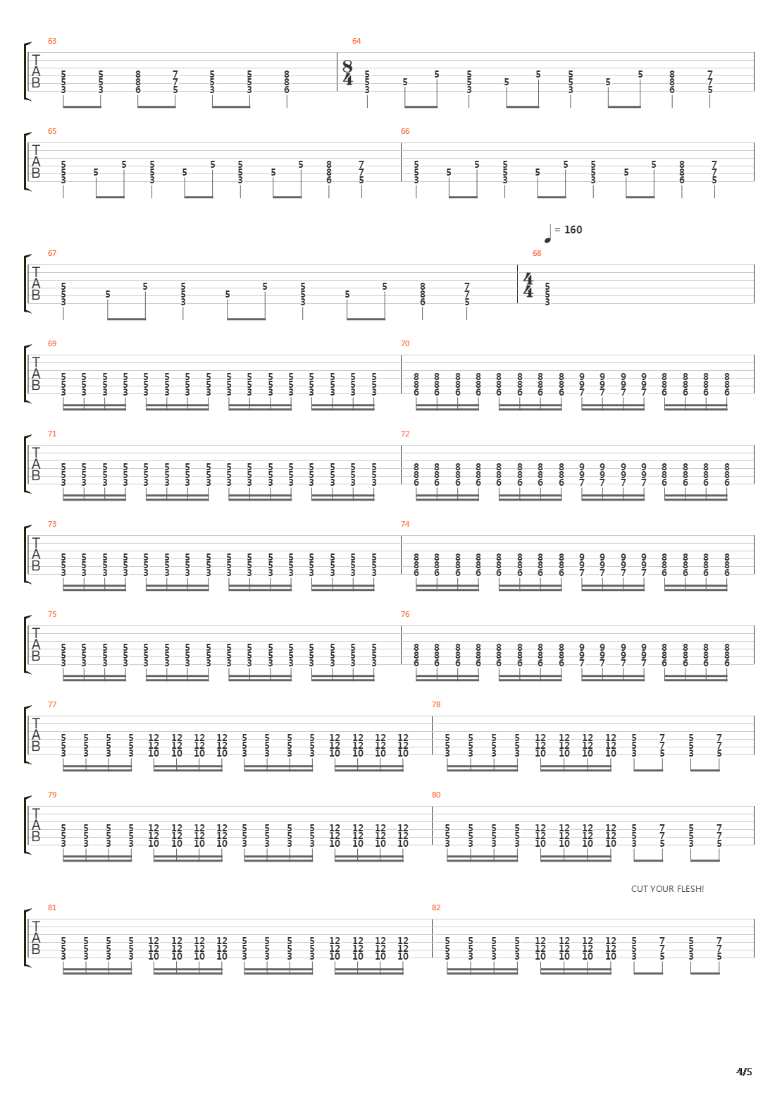 Inner War吉他谱