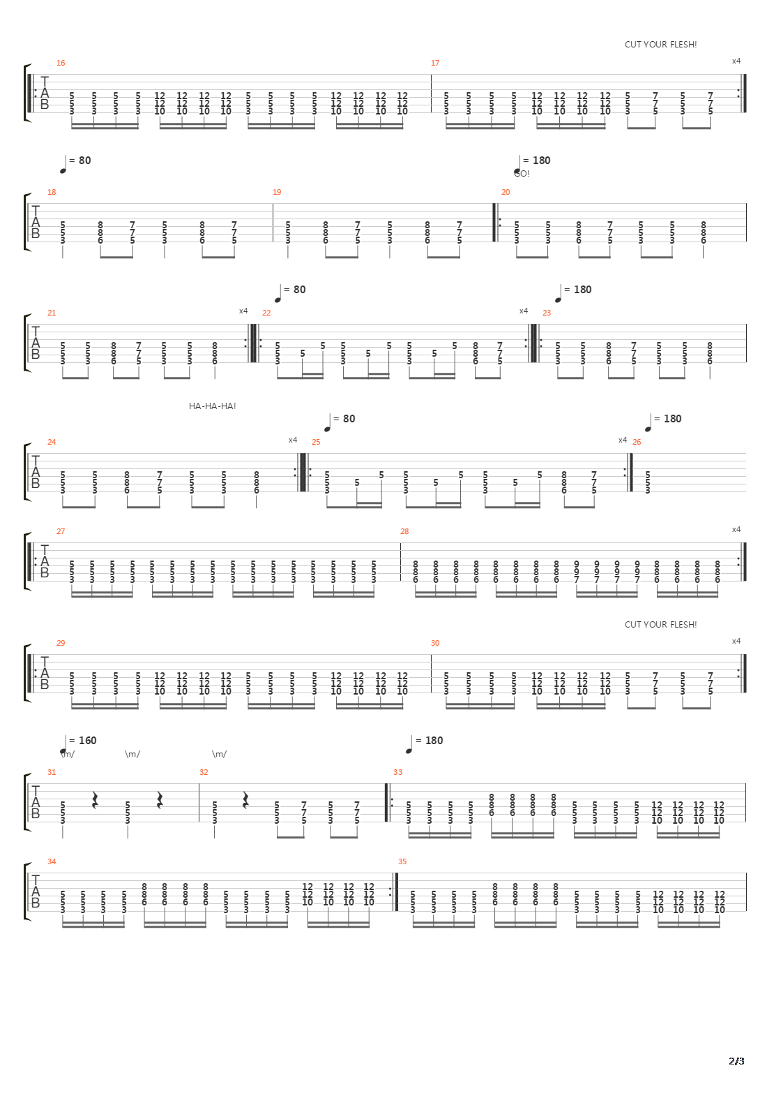 Inner War吉他谱
