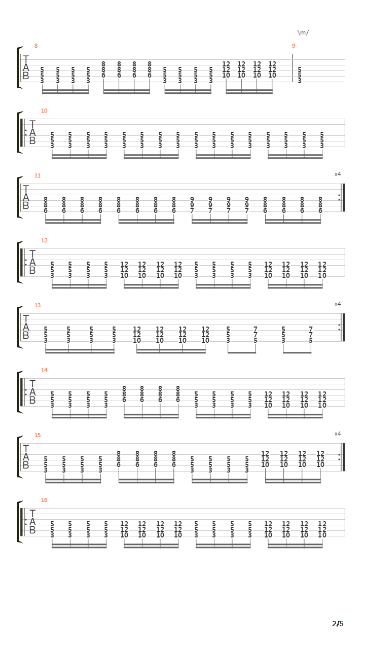Inner War吉他谱