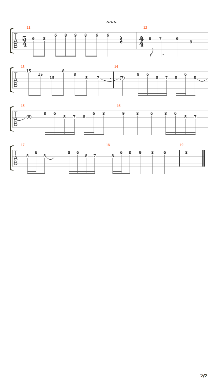 Stir Of Echoes吉他谱