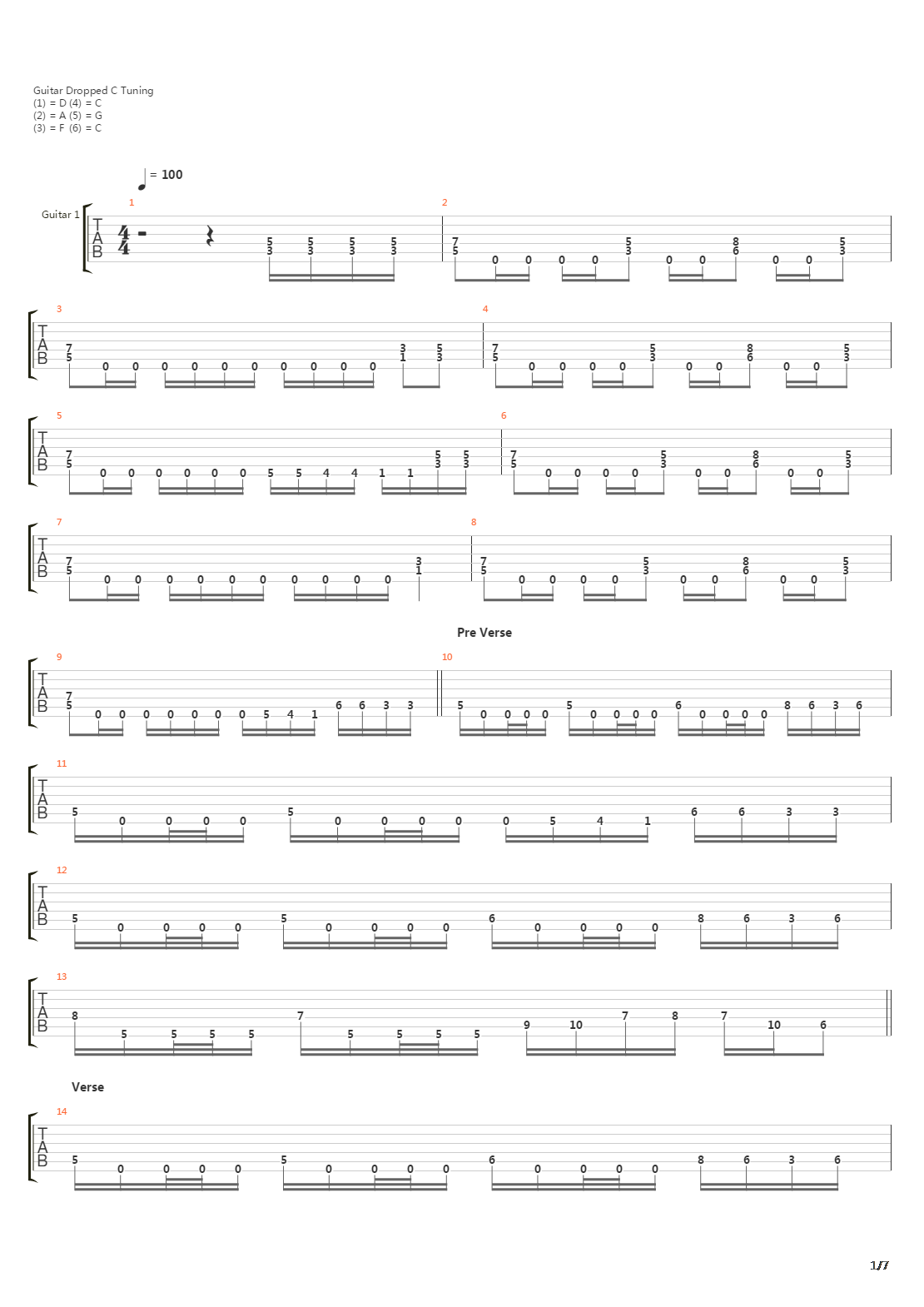 Tyranny吉他谱