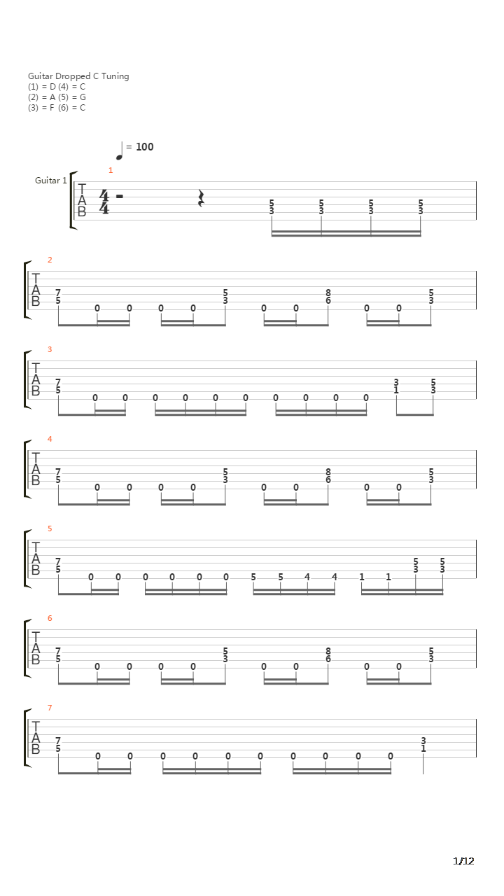 Tyranny吉他谱