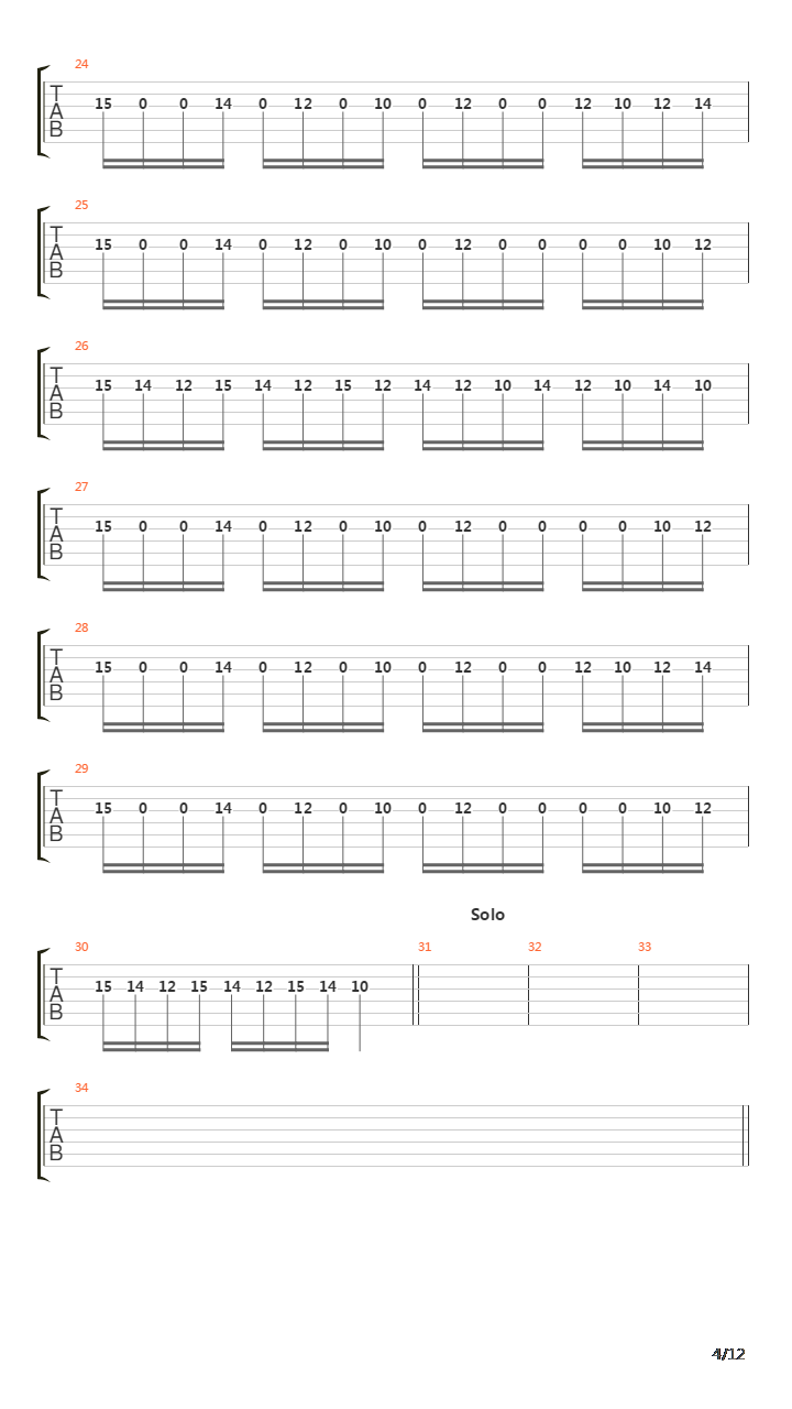 Tyranny吉他谱