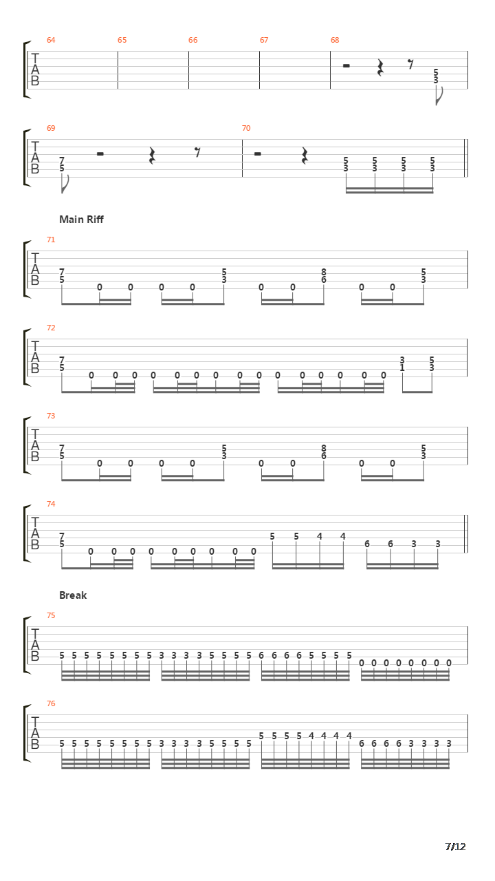 Tyranny吉他谱