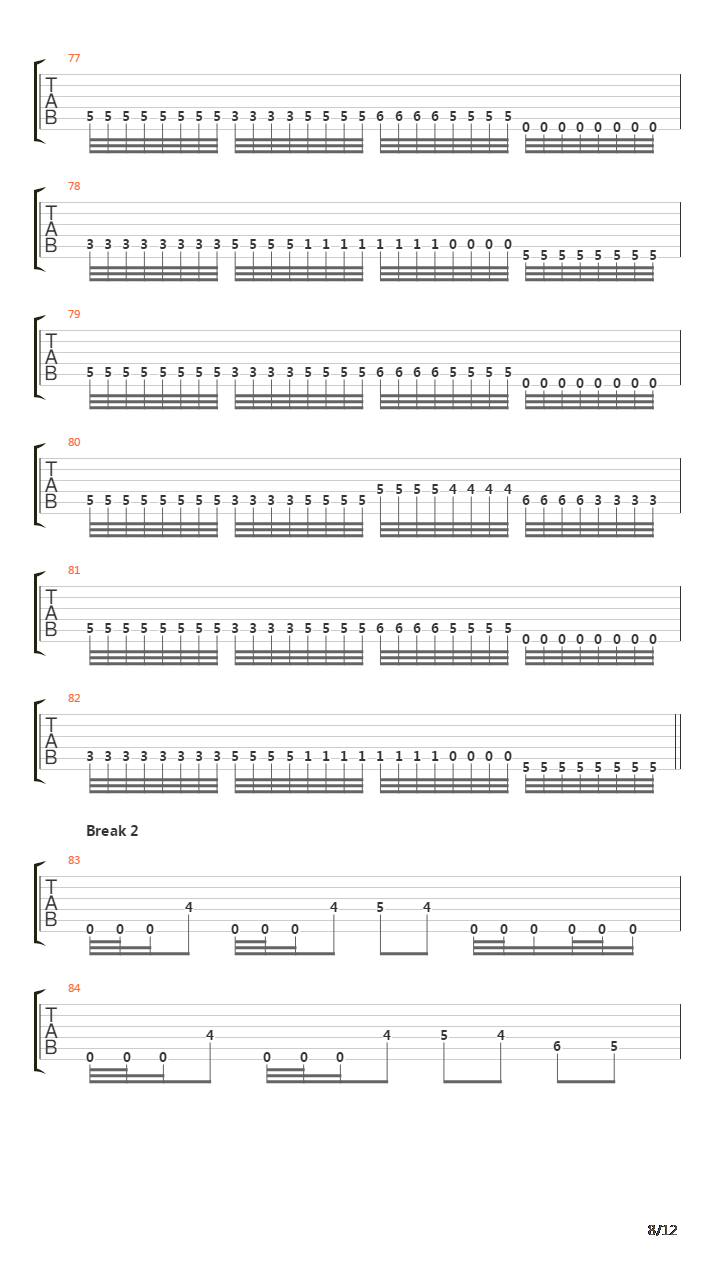 Tyranny吉他谱