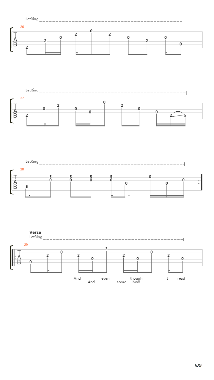Temporary Dive吉他谱