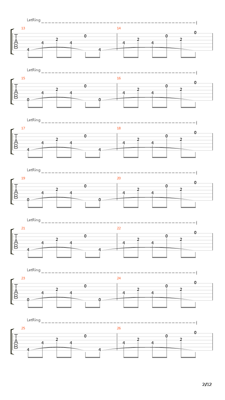 Folk Song Ii吉他谱