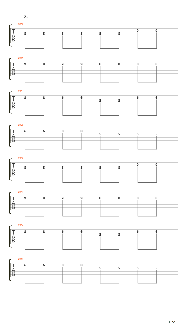 Naysayer吉他谱
