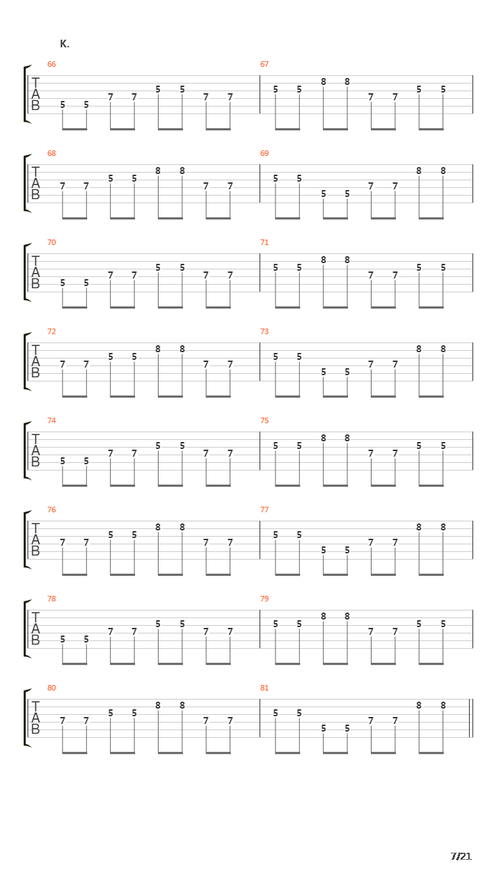 Naysayer吉他谱
