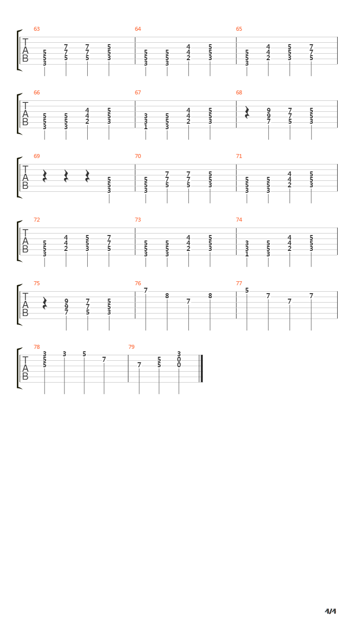 Just Between You And Me吉他谱