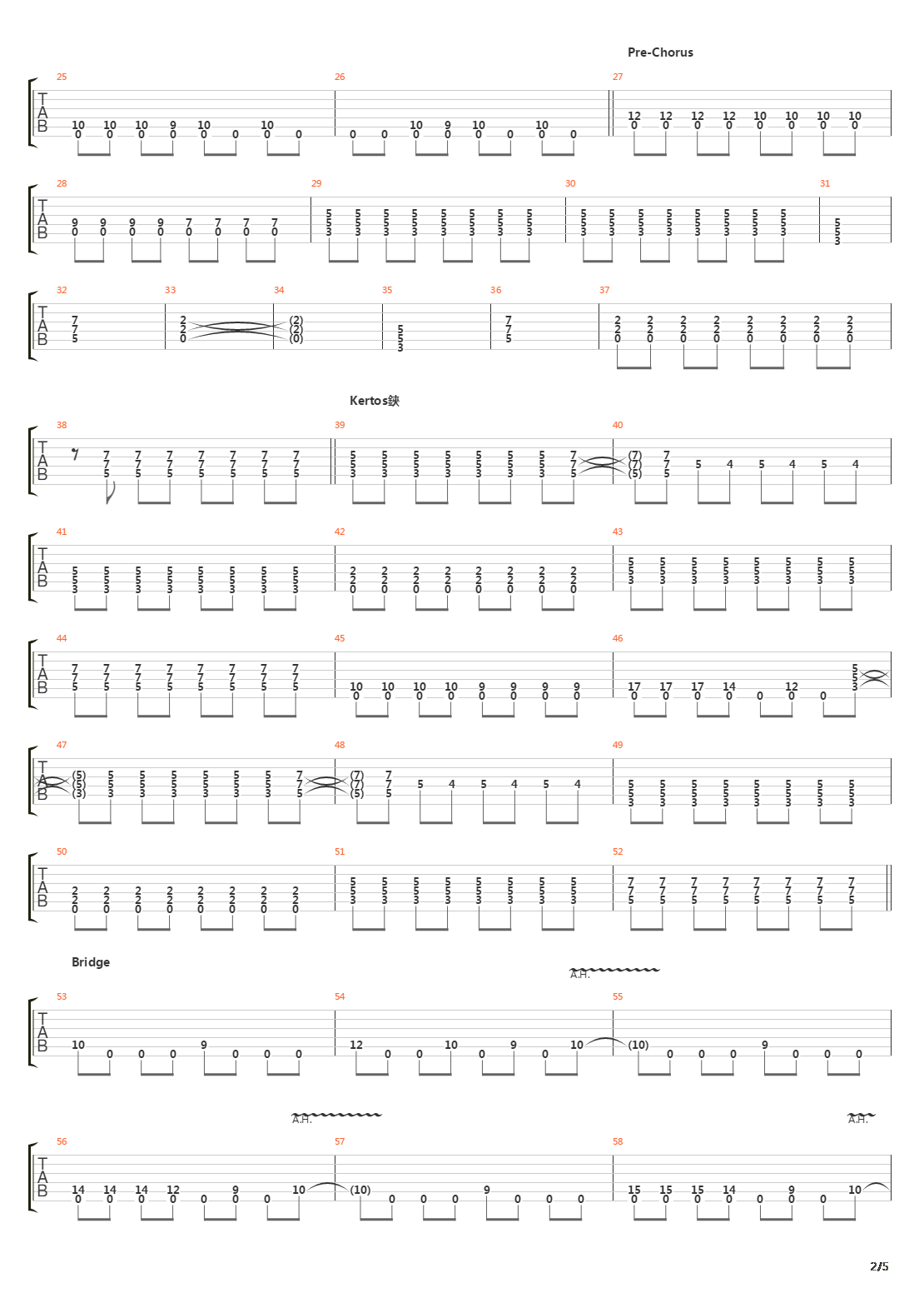 Kaivo吉他谱