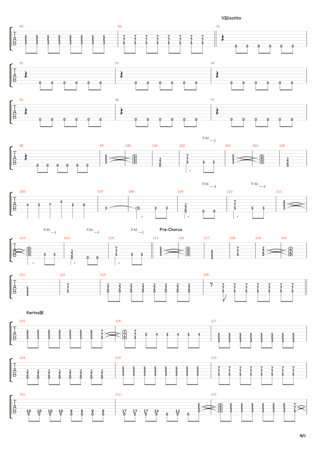 Kaivo吉他谱