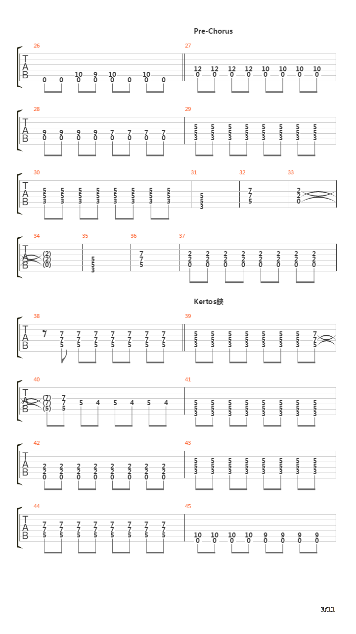 Kaivo吉他谱