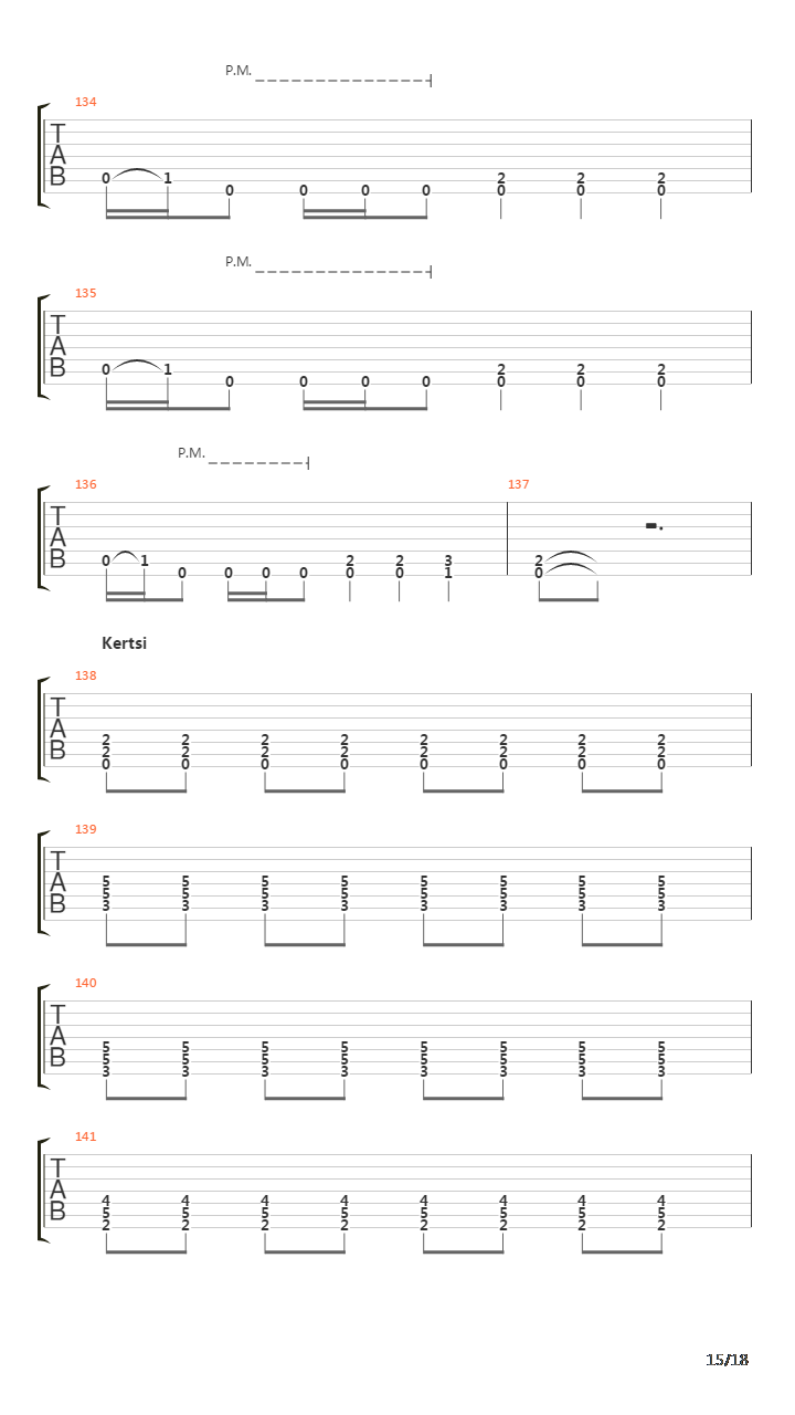 Pahempi Toistaan吉他谱