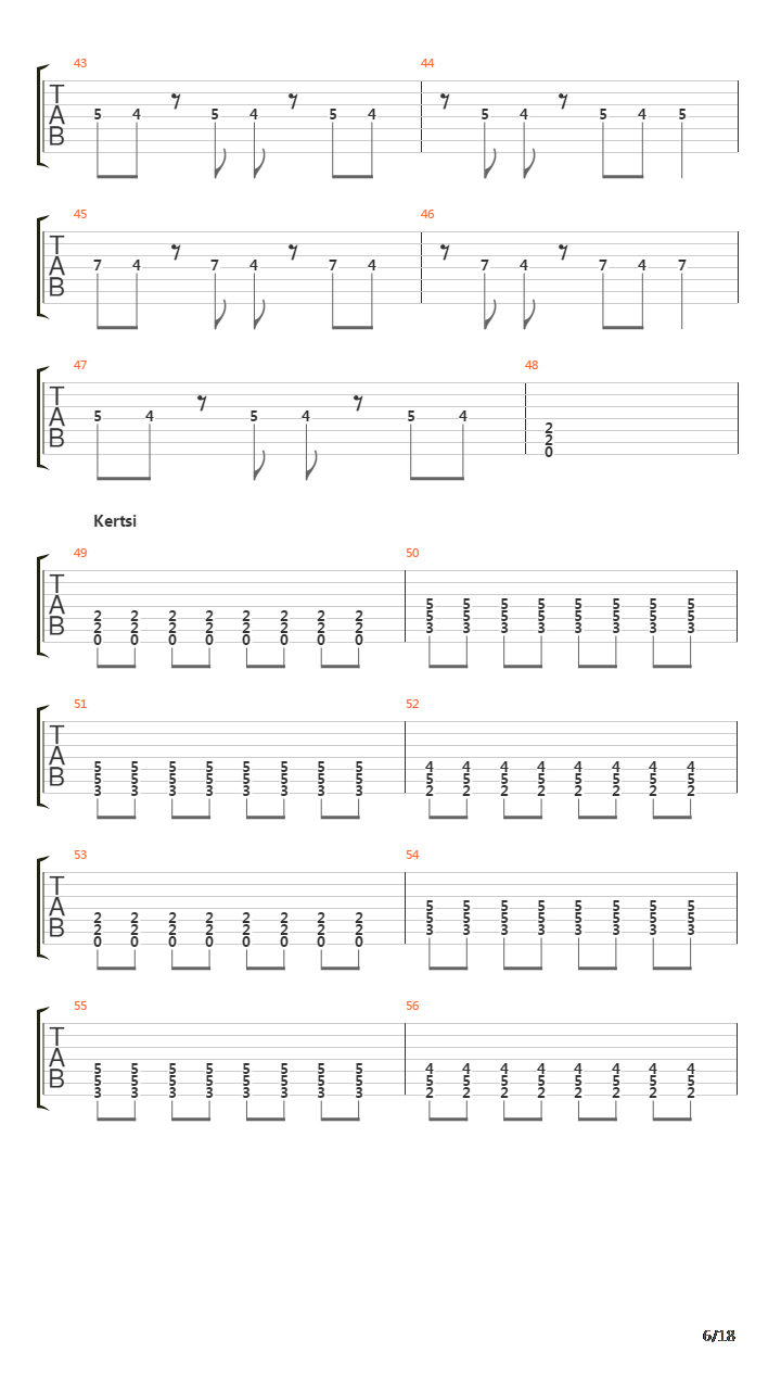 Pahempi Toistaan吉他谱