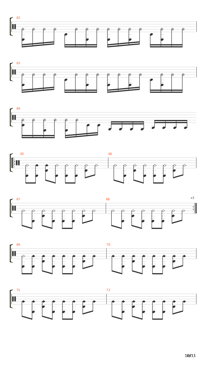 A Chaque Seconde吉他谱