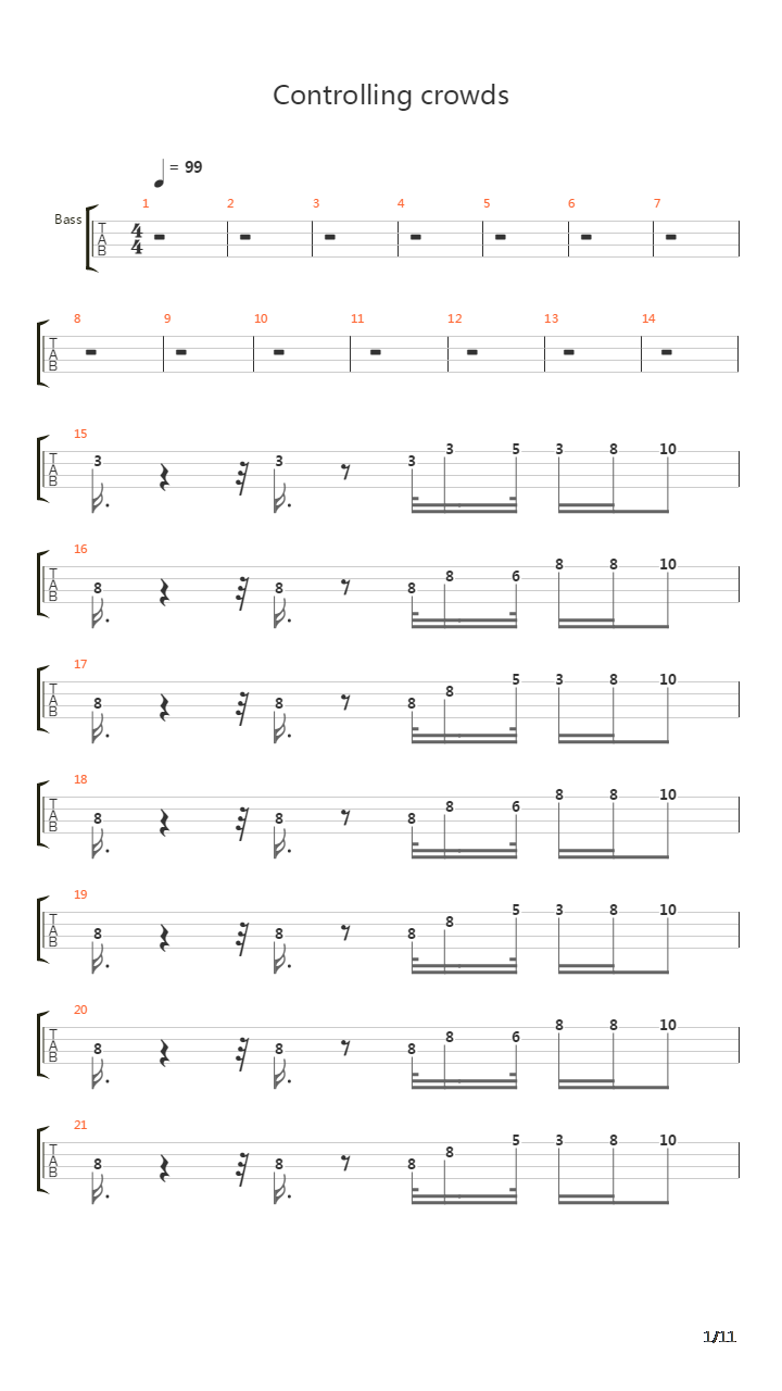 Controlling Crowds吉他谱
