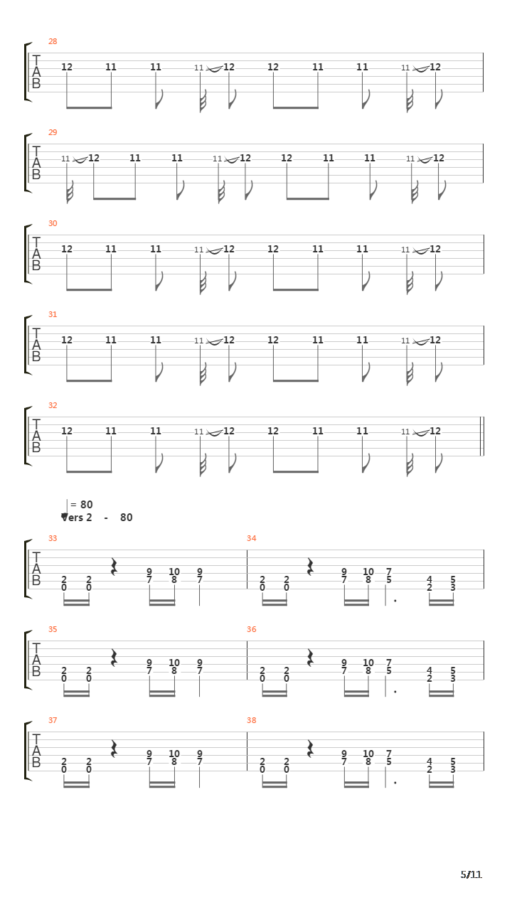 Chaos Path吉他谱