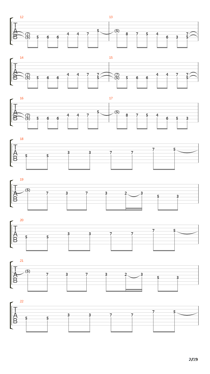 Pervaya Zima吉他谱