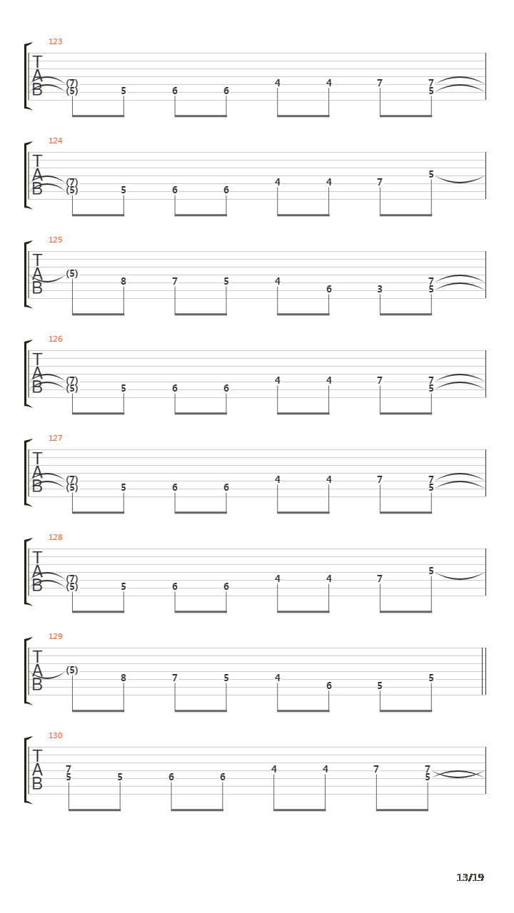 Pervaya Zima吉他谱