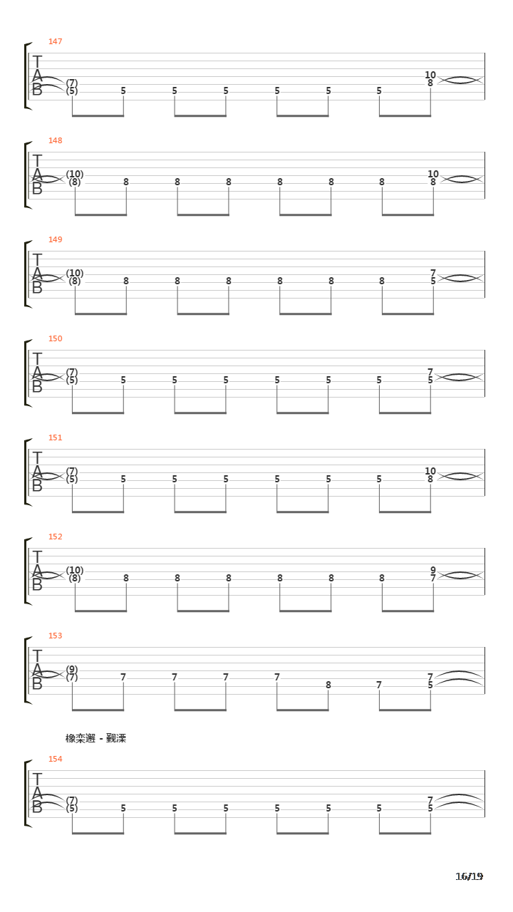 Pervaya Zima吉他谱