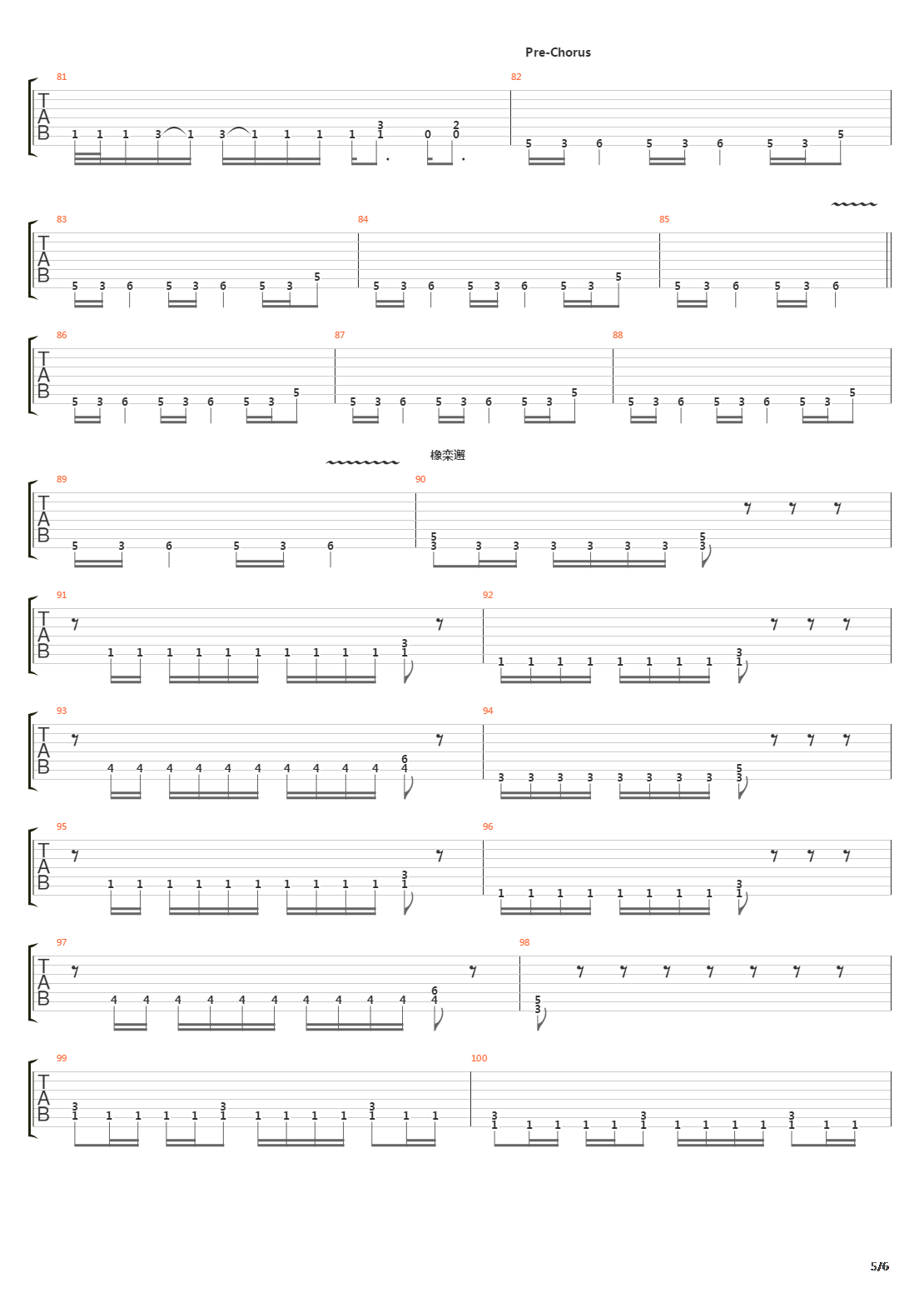 Vozduh吉他谱