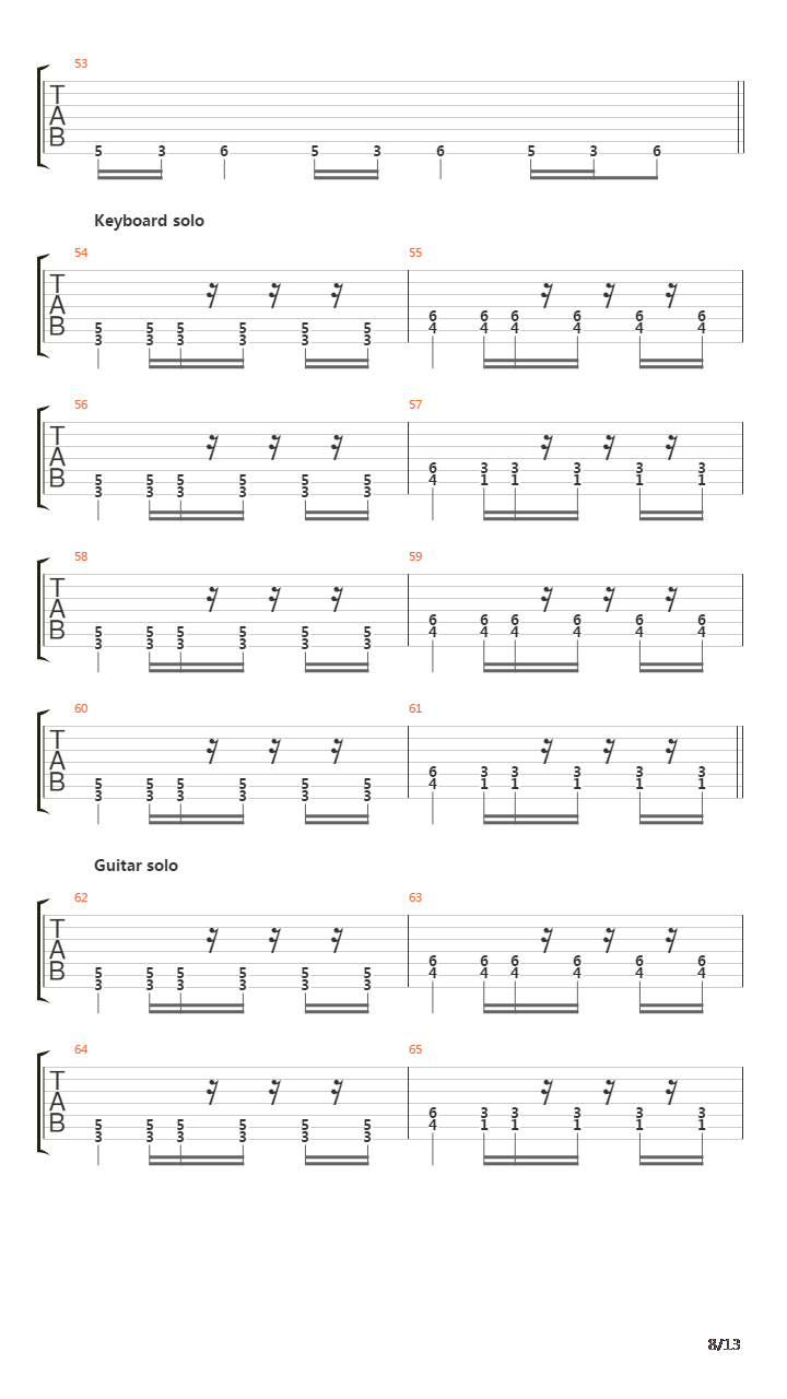 Vozduh吉他谱