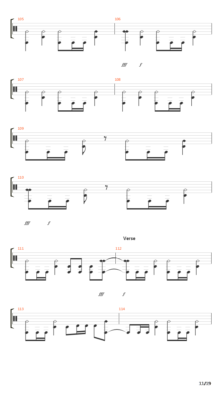 1100吉他谱
