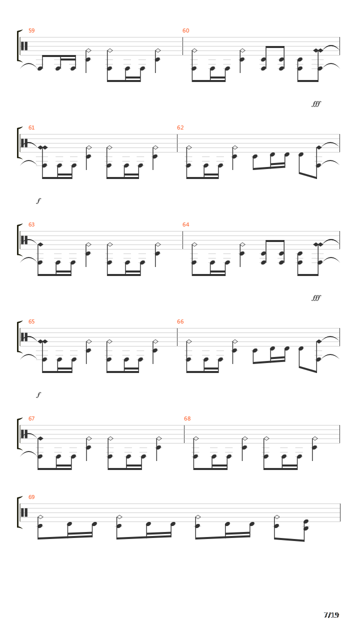1100吉他谱